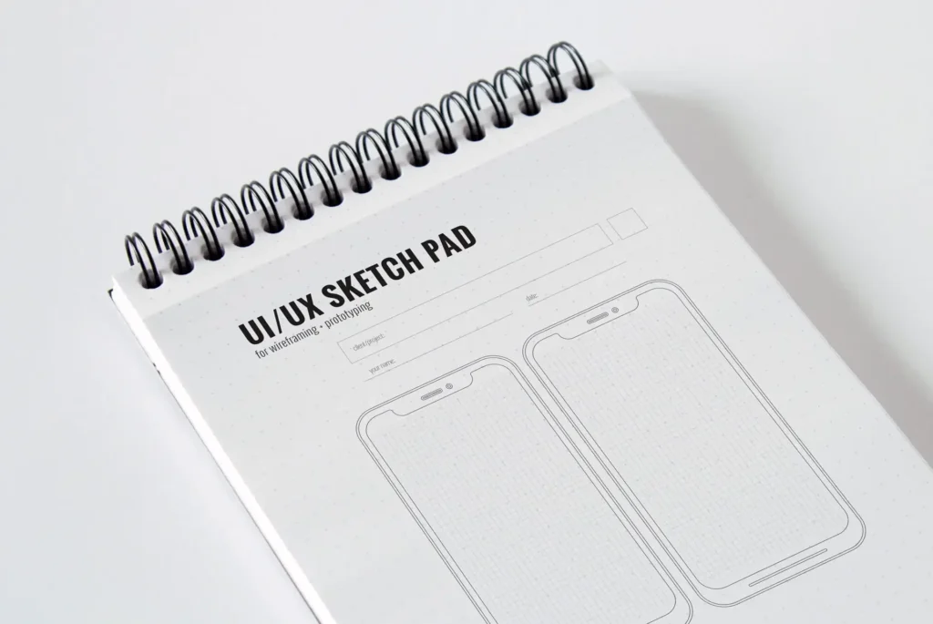 Website Design mobile sketchpad